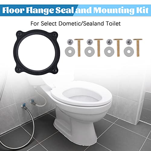 Image of 385310063 Floor Flange Seal and Mounting Kit Replacement, RV Toilet Seal Kit for Dometic /Sealand Toilet