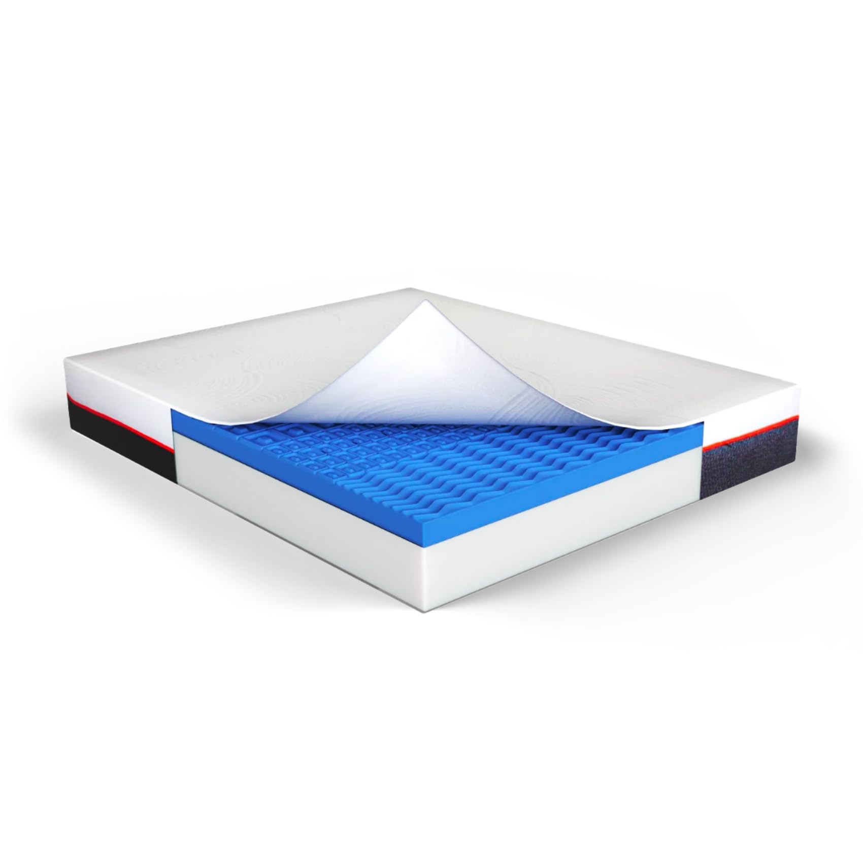 MUUN – Materasso Singolo 80x200 cm, H23 cm, SFODERABILE, In Memory Foam, Modello ALBA,Ipoallergenico, Ideale per Letto Singolo 80x200 cm, Facile da Pulire