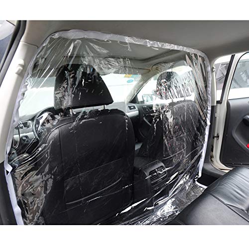 Autoyouth Car Taxi Isolation Film Plastic Anti-Fog Full Surround Protective Cover Net Cab Front And Rear Row Car Insulation Film,For Driver And Passenger #TOP1