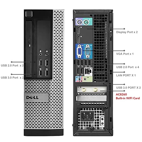 Dell Optiplex 7010 Desktop Computers With 24 Inch Monitor Pc Bundle, Intel Core I7-3770 3.4Ghz, 16Gb Ram New 1Tb Ssd, Intel Ac8260 Built-In Wifi, Dvd-Rw, Refurbished Desktop Windows 10 Pro (Renewed) #TOP3