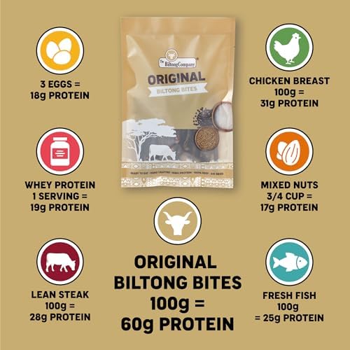 Biltong 500g - Half ORIGINAL Bites & Half CHILLI Bites