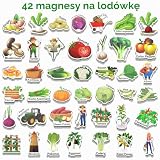 42 szt. piankowych magnesów na lodówkę dla dzieci, farmy i małych dzieci do lodówki
