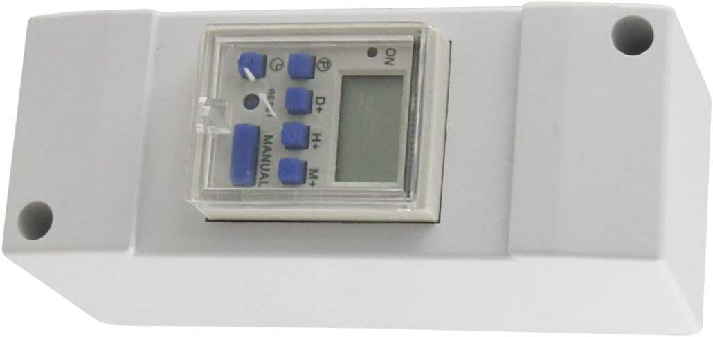 Rail Digital LCD Power Programmable Timer AC 220V 8A Time Relay Switch (8ebbe38588c321743f02a8134ed99687)