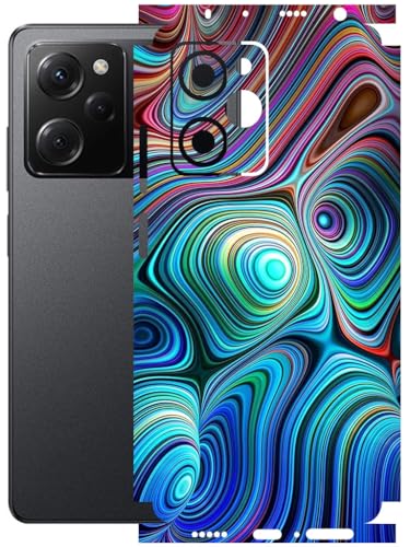 Image of AtOdds - Full Body Back Screen Guard Protector Film - Lamination Wrap Skin Sticker Compatible with Poco X5 PRO (5G) | Scratchproof Matte Finish (Water Paint)