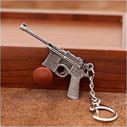 GIBOLEA Chaveiros Chaveiro Pingente Jogo Quente Pingente Arma Chaveiro Hit Ak47 Masculino Metal Chav