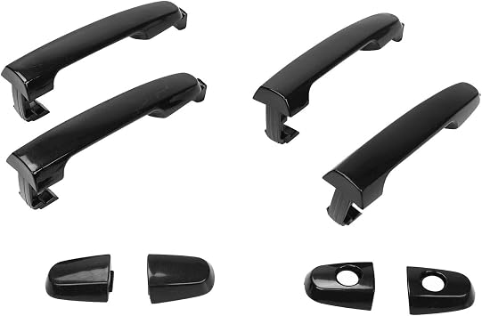 ABIB 4pcs (Front Left & Right) Exterior Door Handle Compatible with Corolla, Camry, Prius & RAV4 (2003-2008) 69211-AA020