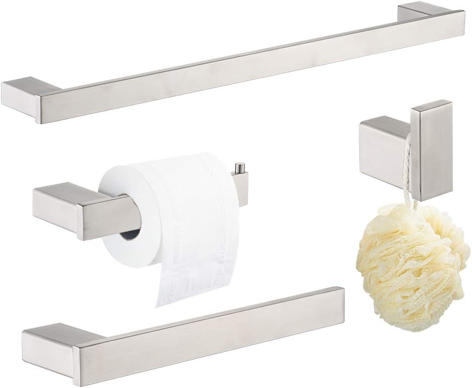 Di alta qualità in acciaio inox 304 Set di accessori per il bagno nero opaco 4 p