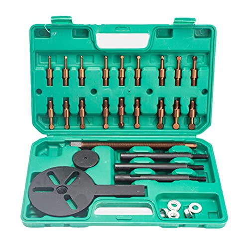 iDili Bearing Disassembly Puller Inner Hole Puller Removal Tool Three-Jaw Puller Set (33Pcs Set)