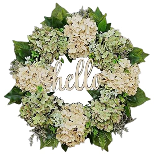 Couronne d'hortensia faite à la main pour couronne de Noël de porte