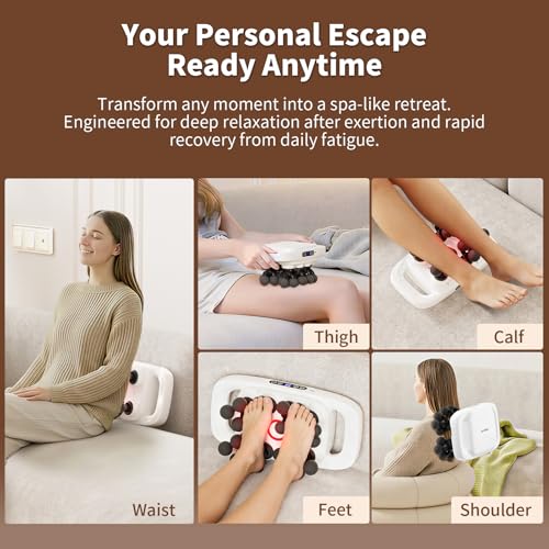 Image of 20-Head Massage Gun, 30 Intensity Levels 3 Modes, Deep Tissue Massager with 50KG Force & Noise-Free Motor for Neck Back Legs Shoulders, Portable for Full Body Muscle Recovery