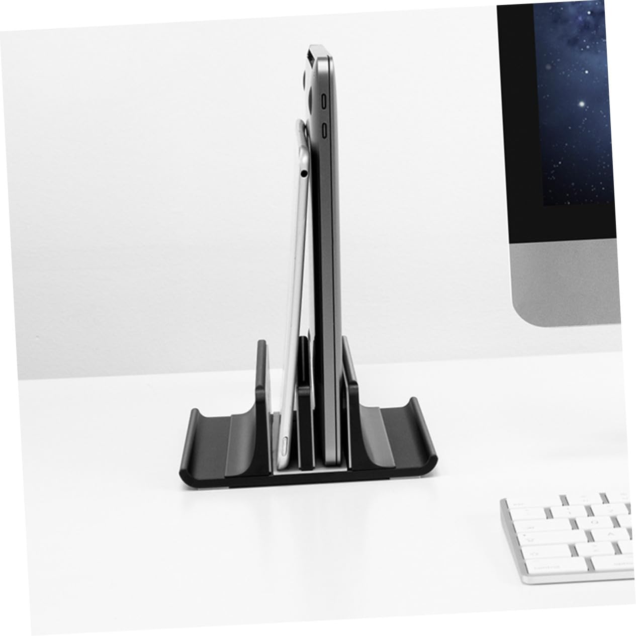 Soporte Vertical para Portátil de Aleación de Aluminio Rack Disipador de para Escritorio Base Refrigerante Antideslizante para Laptop de y Estabilidad