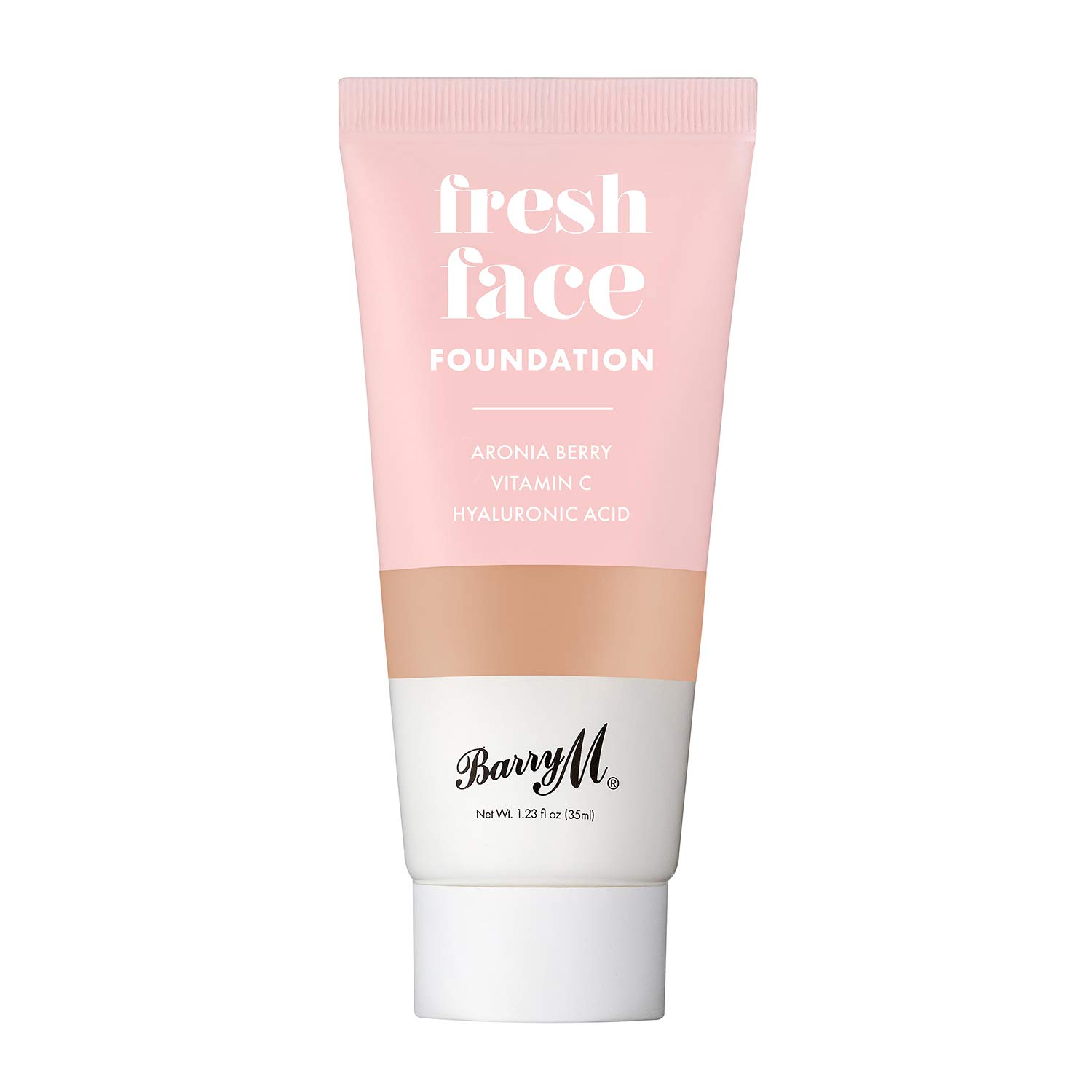 Barry M Cosmetics Fresh Face Lightweight Liquid Foundation Infused With Hyaluronic Acid And Vitamin C, Shade 8