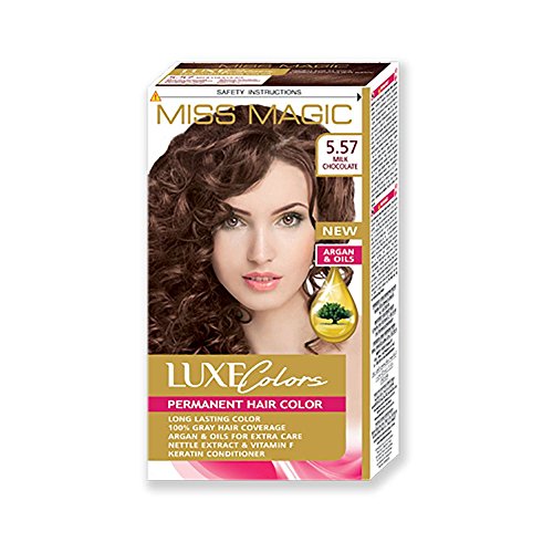 Uni-Haar Miss Magic Färben Milchschokolade Hair Colour mit Argan