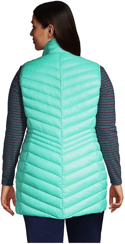 Lands' End Womens UL Packable Down Vest 