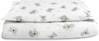 schlummersack Kinder Bettwäsche Set 100x135 Koala aus 100% Baumwolle, Wendbar, mit Reißverschluss, Oeko-Tex