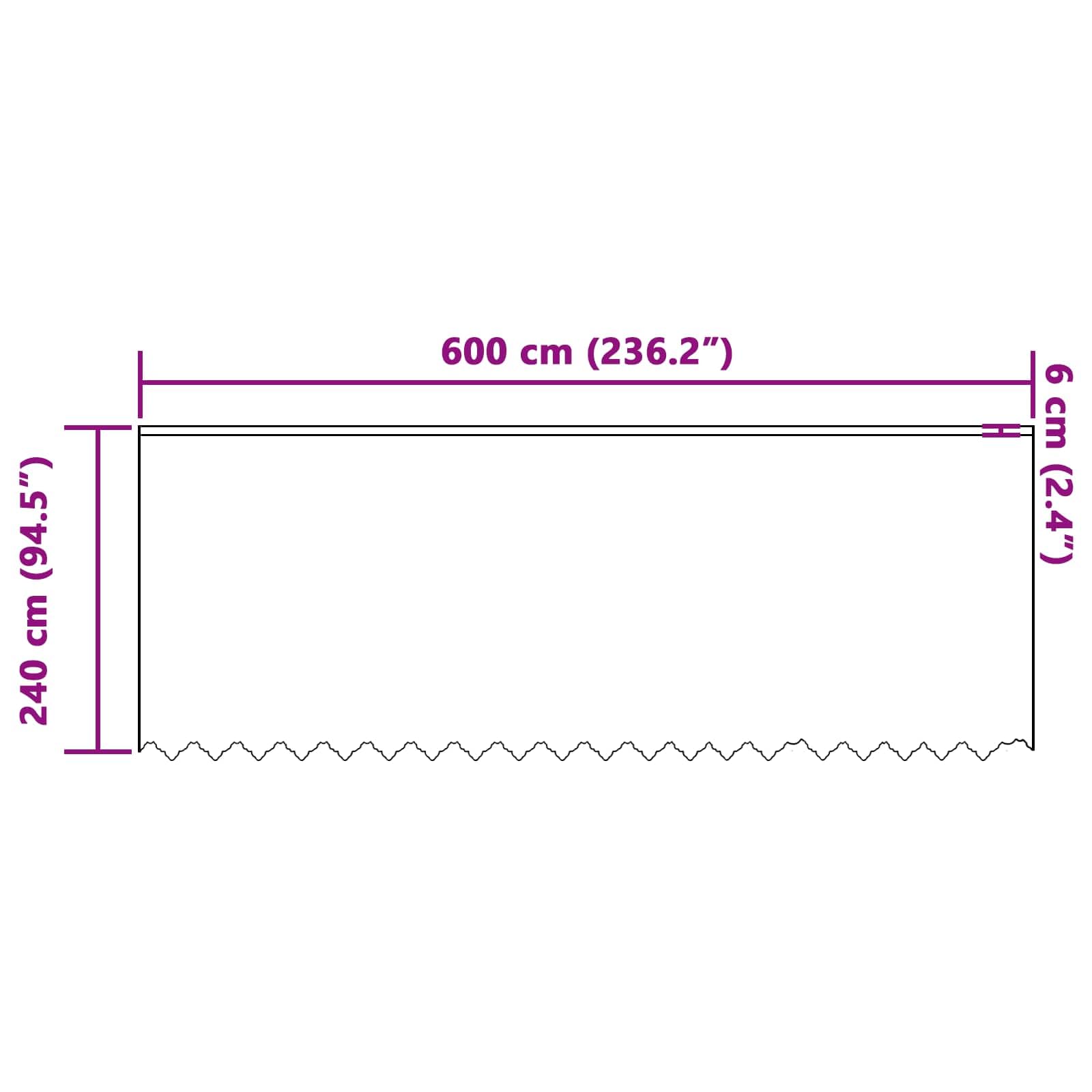 Spitzenvorhang mit Vorhängen Floral Weiß 240 x 600 cm Polyester, lichtdurchlässig und Blickdicht, mit Öse, Kräuselband und Schlaufe für Wohnzimmer, Schlafzimmer und Kinderzimmer