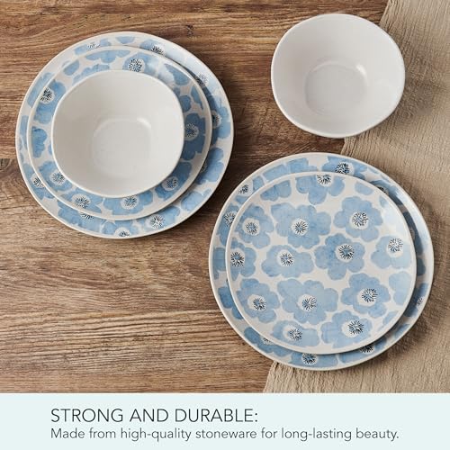Pfaltzgraff Radiant Floral Bloom 12 Piece Plate Bowl Dinnerware Set, Service for 4 by Pfaltzgraff - Image 5