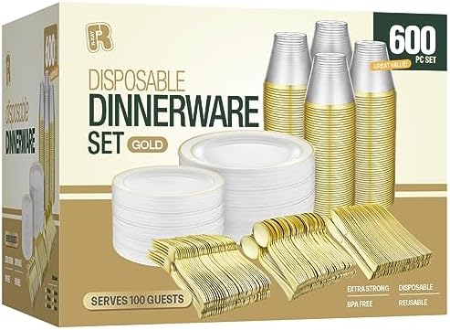 600pcs Plastic Dinnerware...