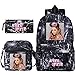 Produktbild CQW Ariana Grande A Mädchen Rucksack Schulrucksack Schultasche Einzel Schultertasche Stifttasche Dreiteiliges Set (33)