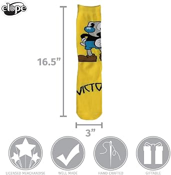 Cuphead: Mugman Victory! Crew Socks