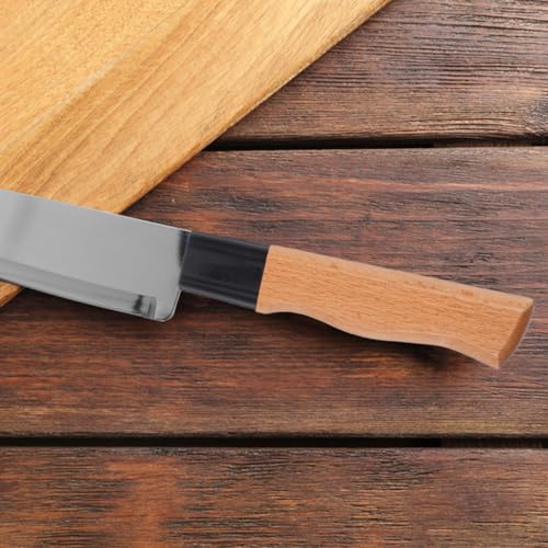 CLISPEED Holzgriff FüR KüChenmesser Ersatzgriff Aus Massivholz Diy Messerherstellung ReparaturzubehöR FüR Verschiedene Messertypen 4.45 X 1.18 X 0.91 Zoll