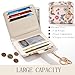 COOKOOKY Butterfly Wallet Women, Rfid Blocking Womens Wallet with Credit Card Holder, PU Leather Bifold Cash Zipper Coin Pocket ID Window for Women Teen Girls