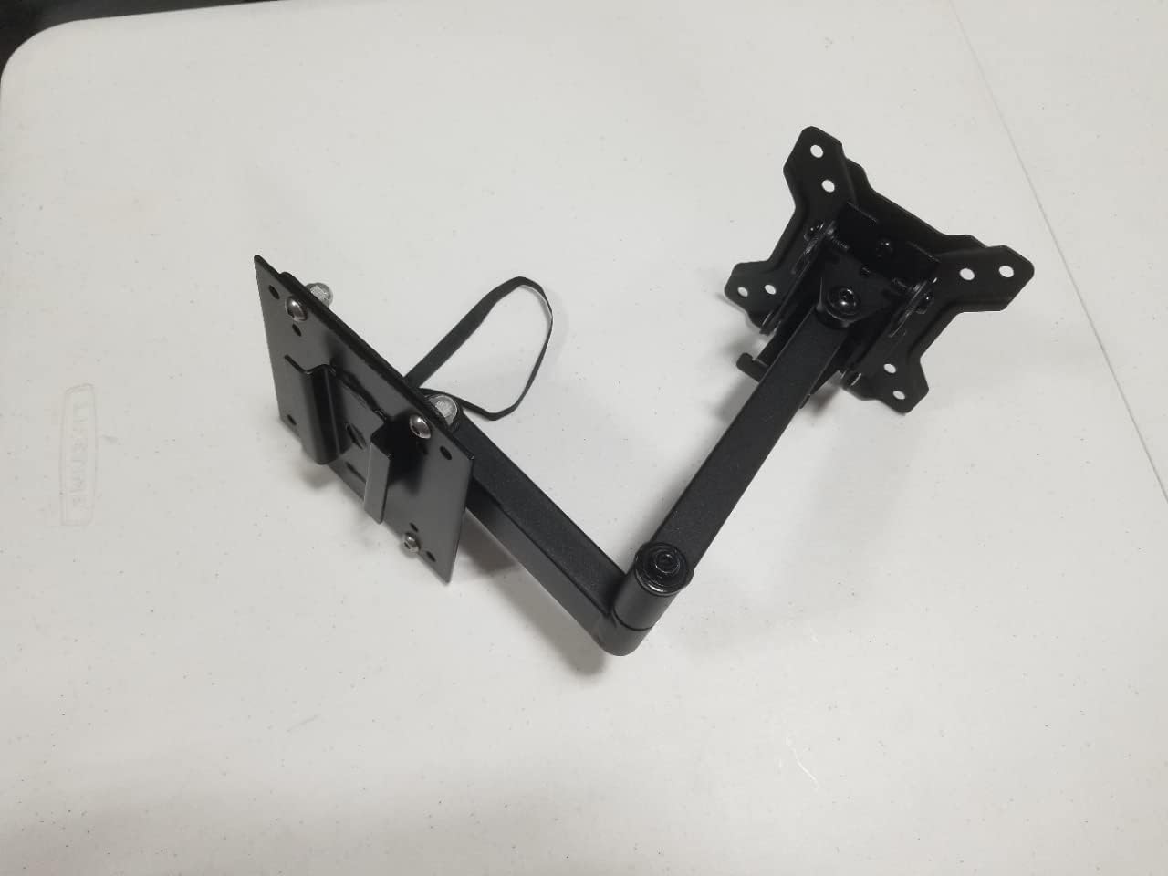 PAW International Locking RV TV Swing Arm for Steel Wall Mounts | VESA 75x75 and 100x100mm | Requires Adapter Kit for Larger Television VESA Patterns (22# max) | Mount TV Directly to end of arm