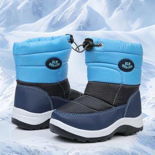 Blikcon Toddler Boys Snow Boots Water-Resistant Warm Winter Boots by Blikcon - Used condition - Image 2