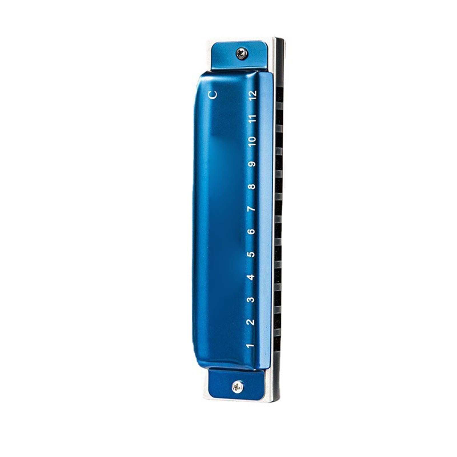 Armonica Blues Armonica Blues Professionale A 12 Fori | Armonica Blues professionale a 12 fori con pettine in alluminio - Adatta per principianti adulti