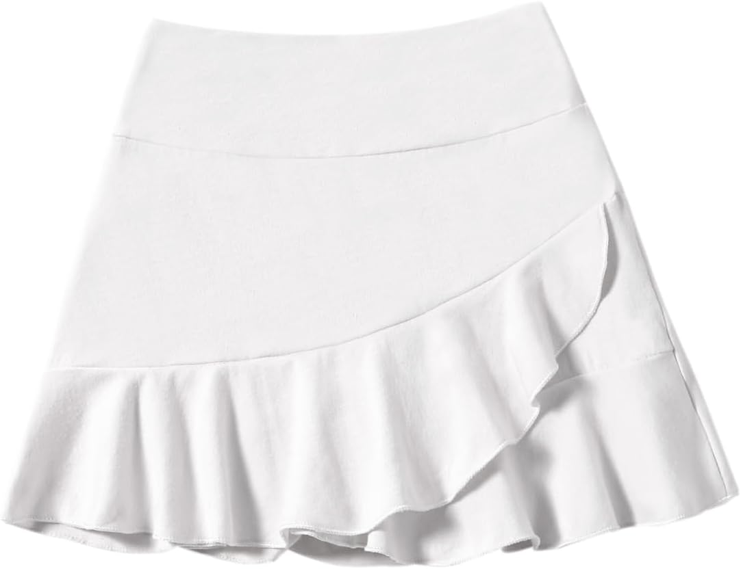 DREAM BUS 2 Pack Girls Skirts Built in Shorts Little Kid Tennis Skorts Toddler Girl Athletic Skorts Flowy Skirts - Image 2