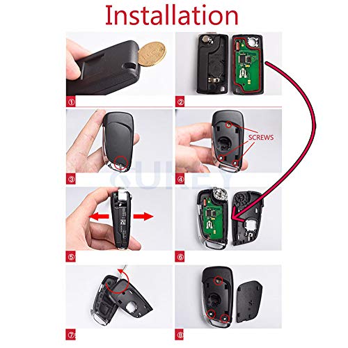 XUKEY CE0536 HU83 BLADE Car Remote Key Shell Case For Peugeot 308 207 307 3008 807 Expert Partner For Citroen C2 C3 C4 Picasso C-Triomphe C-Quatre - Image 3