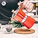 GROSCHE Milano Stovetop Espresso Maker Moka Pot 9 espresso Cup, 15.2 oz, Red - Cuban Coffee Maker Stove top coffee maker Moka Italian espresso greca coffee maker brewer percolator