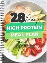 Gdtme 28-Day High Protein Meal Plan, Recipe Book with Recipes and Guidance, 11.4x8.2 inch Cookbook Health Tracking for Fitness, Weight Loss