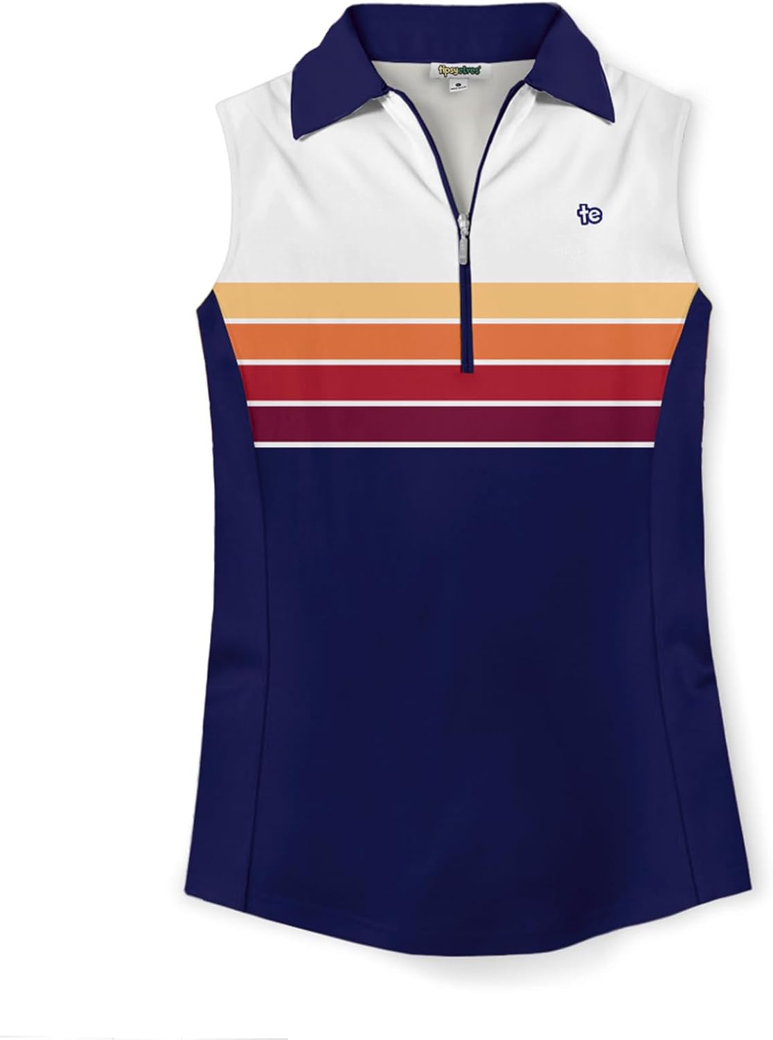 Tipsy Elves Quick Dry Women's Golf Shirt Sleeveless 1/4 Zip Tennis Shirts for Women Tank Top Polo Pickleball Outfits