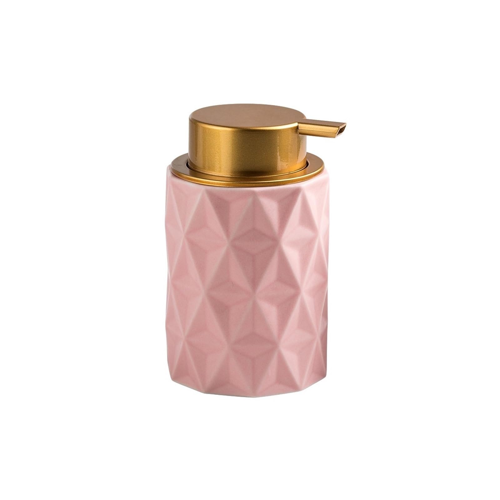 Home Simple Ceramic Lotion Foaming Bottle Household Bathroom Shower Gel Soap Dispenser Shower Dispensers(Pink)