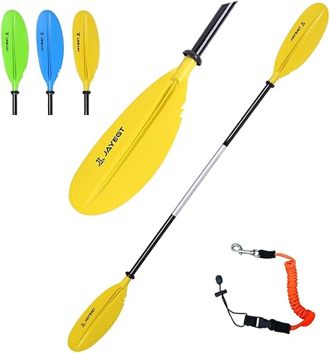 JAYEGT Remo para kayak de 87.4 pulgadas87.4 in de aleación de aluminio, remo con correa de paleta, 1 paleta + 1 correa