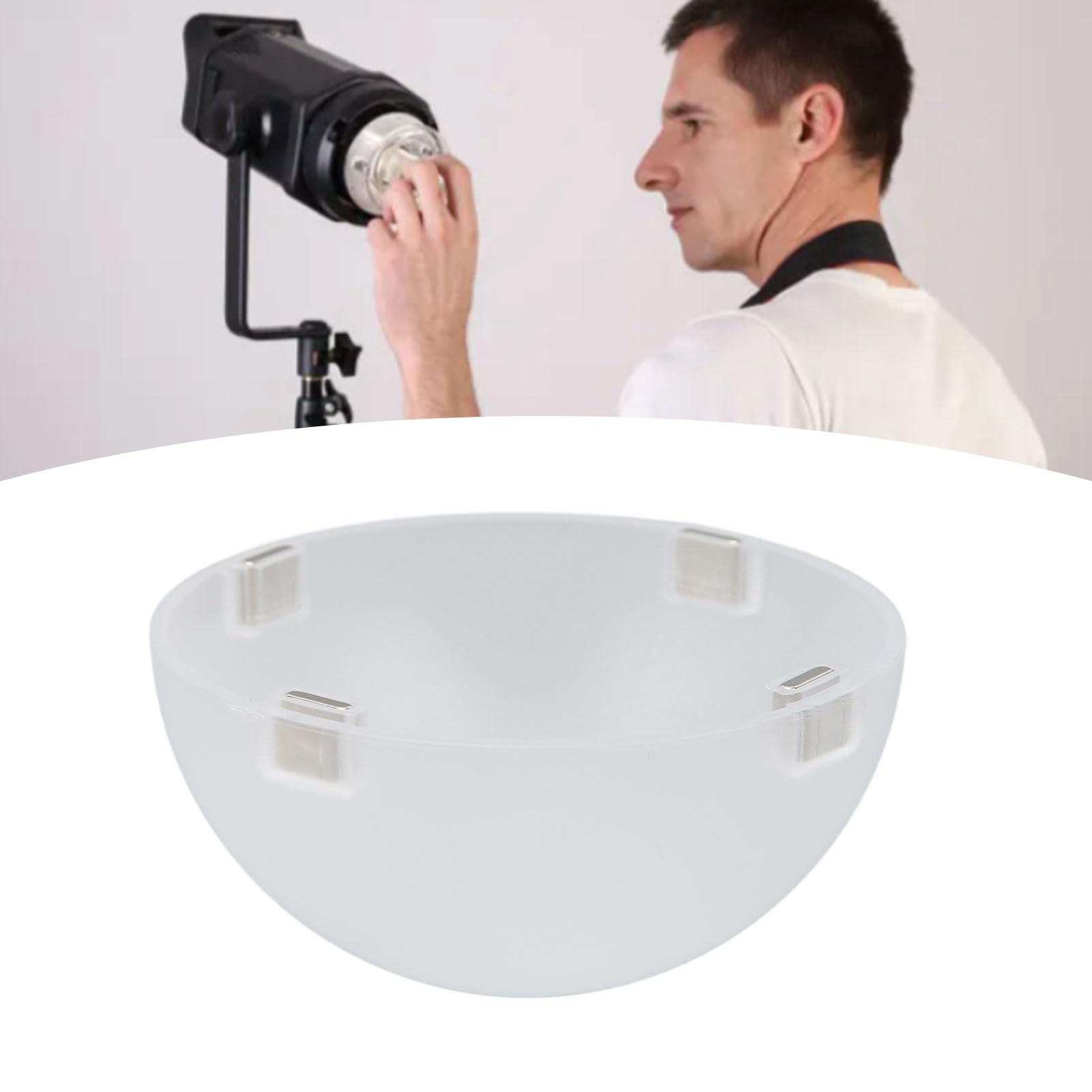 Dyfuzor Kopułkowy, Okrągła Głowica Błyskowa z adsorpcją magnetyczną z kopułą dyfuzyjną, Akcesoria Fotograficzne z lampą błyskową, do Serii V1 Flash, H200R, AD200, AD200Pro
