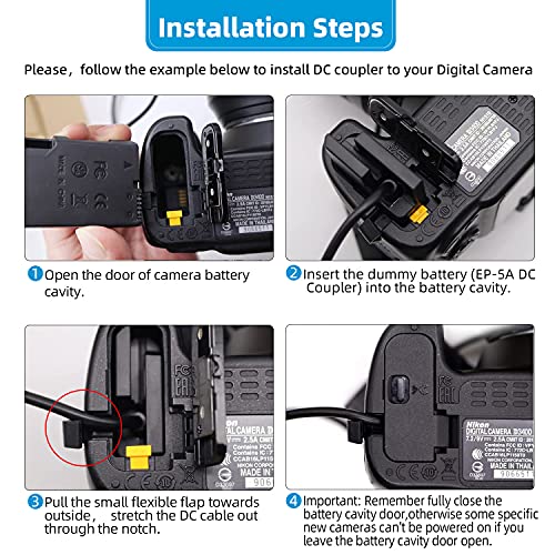 glorich-eh-5-plus-ep-5a-replacement-ac-power-adapter-charger-kit-for-nikon-cameras-coolpix-p7000-p7100-p7700-d3100-d3200-d5100-d5200-Black