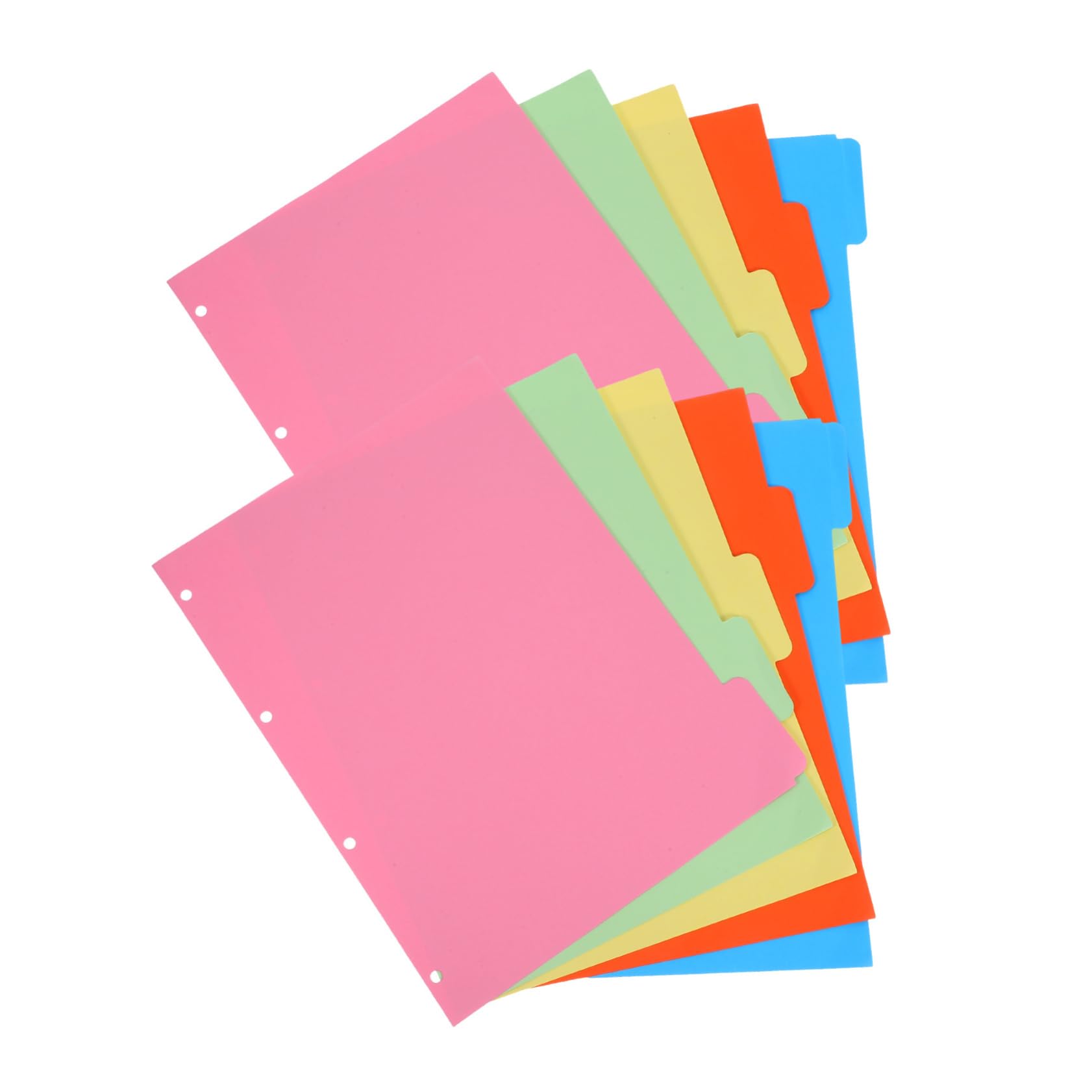 Binder Index Dividers 10 Set, Carta, Pagine Colorate per Quaderno