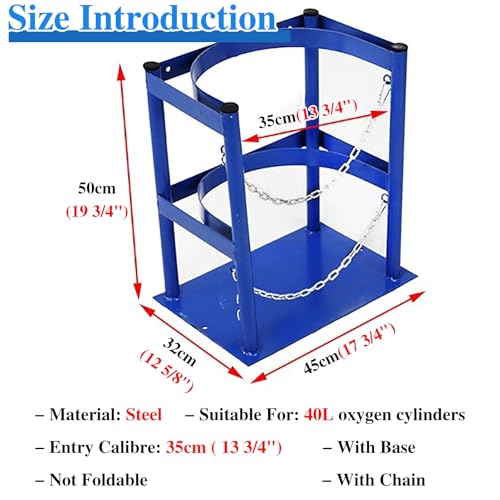 Support bouteille oxygène sécurisé et étagère de sol anti chute pour protoxyde d'azote