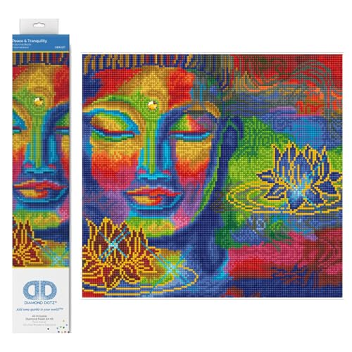 Kit de peinture au diamant paix et tranquillité strass ronds pour loisirs créatifs adultes