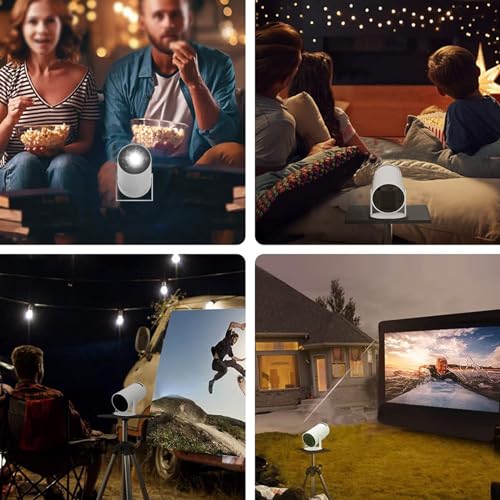 Mini projecteur 1280 720P à faible bruit avec projection flexible 180 - 8