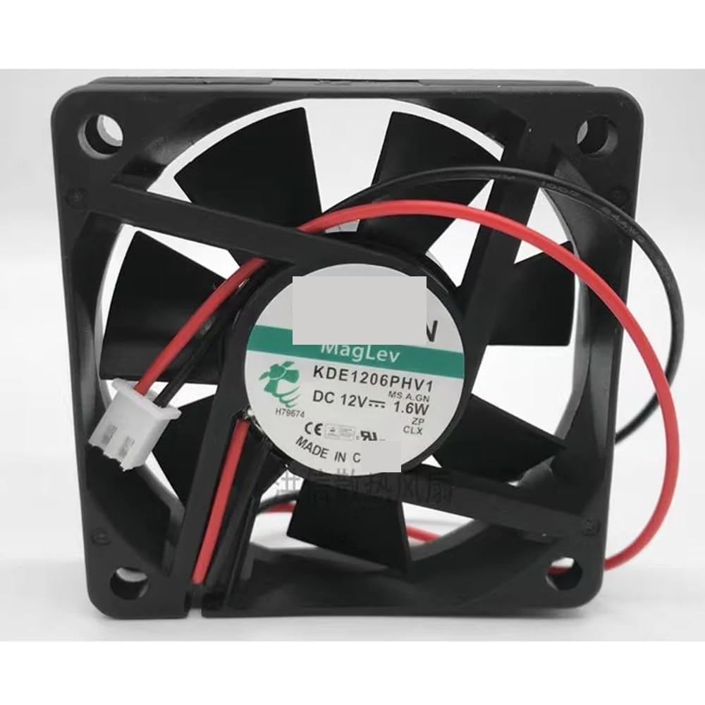 SUNON Ventola 60mm 60x60x15 KDE1206PHS3 Raffreddamento 12 V 6 cm 2 Cavi ( /-) 1.2W Sleeve Nera SUNON Ventola 60mm 60x60x15 KDE1206PHS3 Raffreddamento 12 V 6 cm 2 Cavi ( /-) 1.2W Sleeve Nera