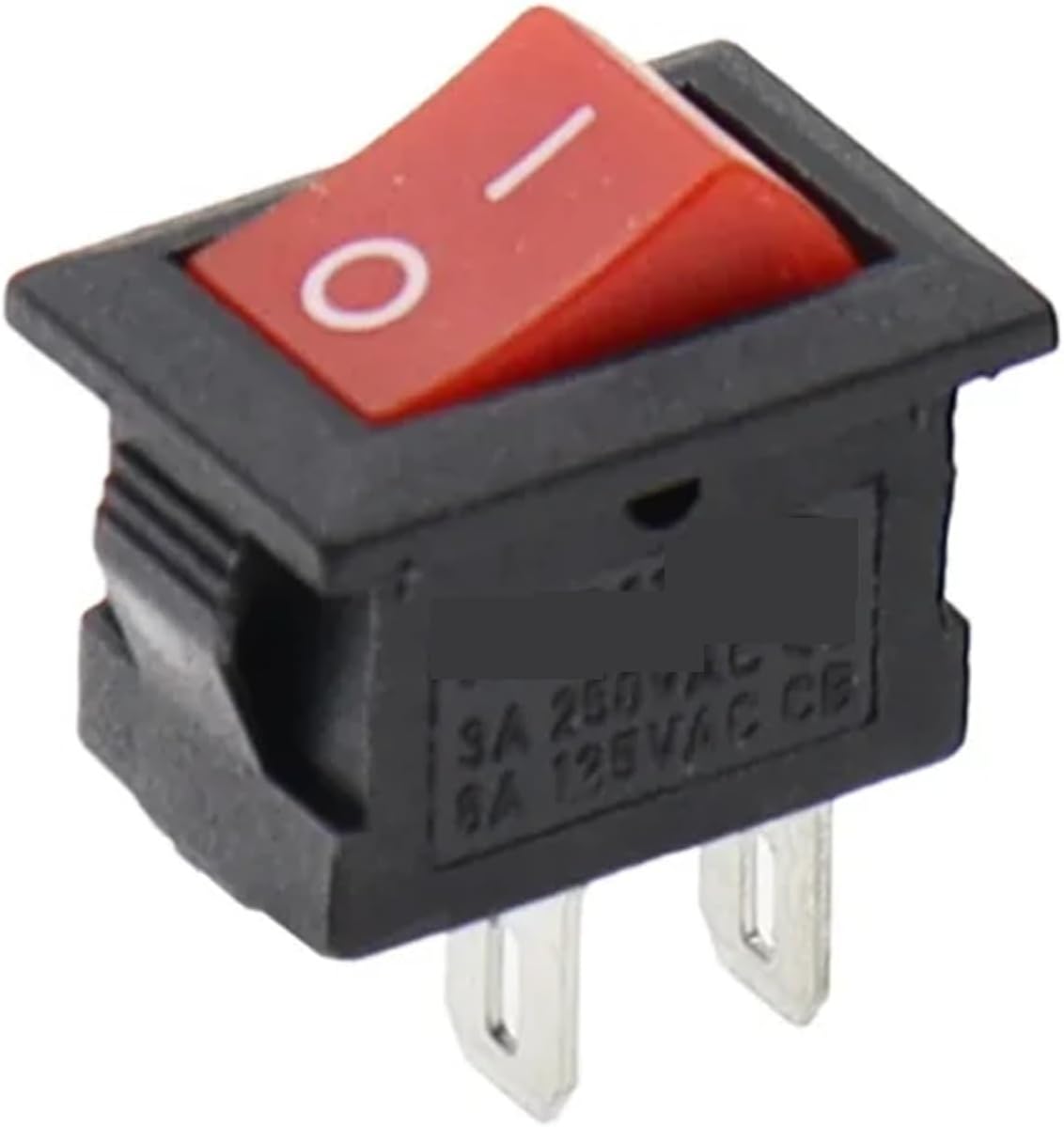 100PCS KCD11 Rocker Switch 10 * 15mm Mini Push Button ON-Off/ON-Off-ON 2/3Pin 3A 250VAC 6A 125VAC 10X15MM Black Red White