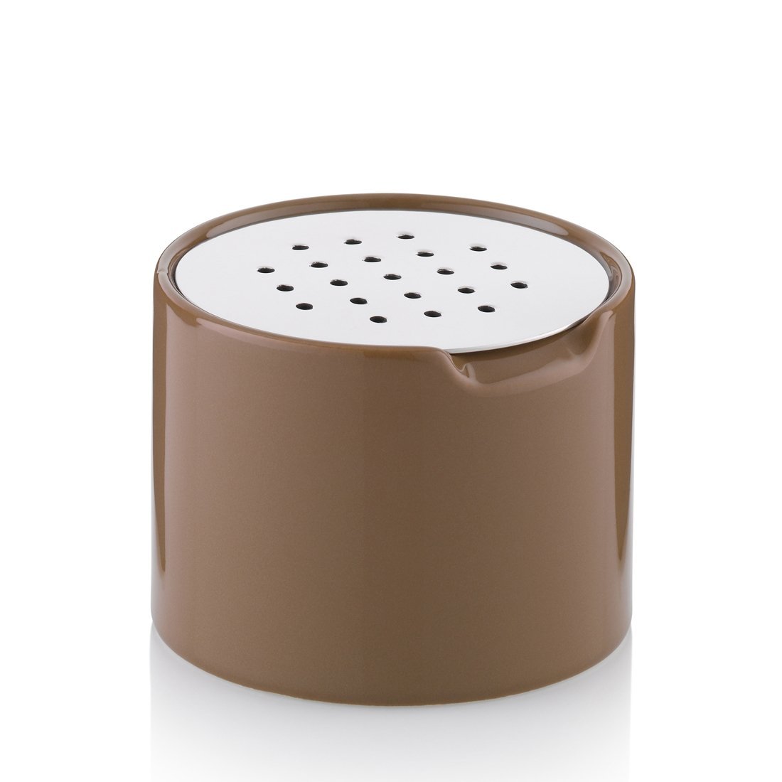 kela 11902 Fruchtfliegenfalle, Keramik, 6,5 cm, 8,5 Ø, Taupe, Fino