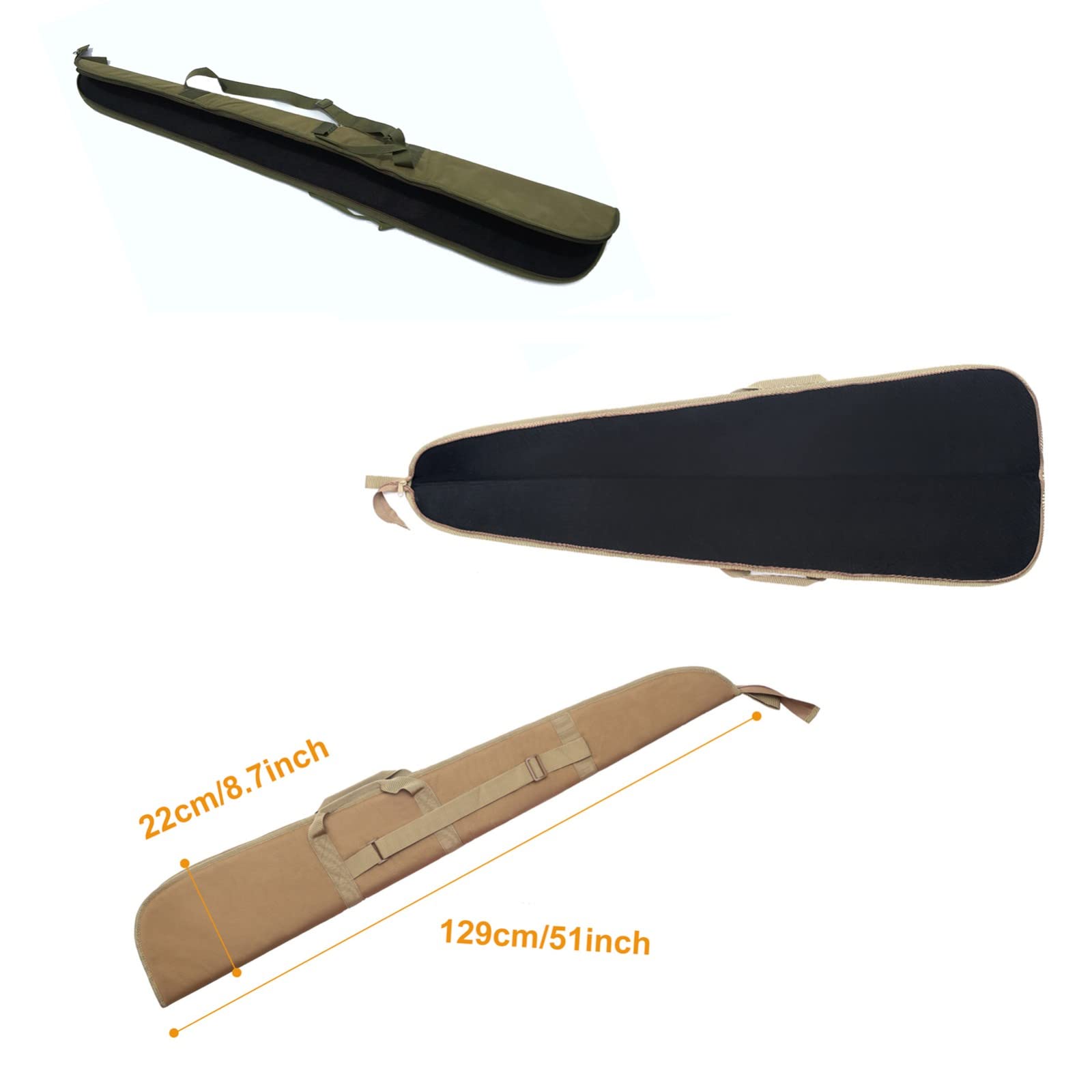 Bolsa Larga para Rifle, Funda Blanda para Escopeta, Funda para Arma con Correa Ajustable para el Hombro