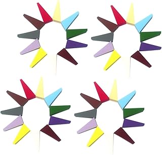 50Pcs Triangular Makeup Sponges Multi-colored...