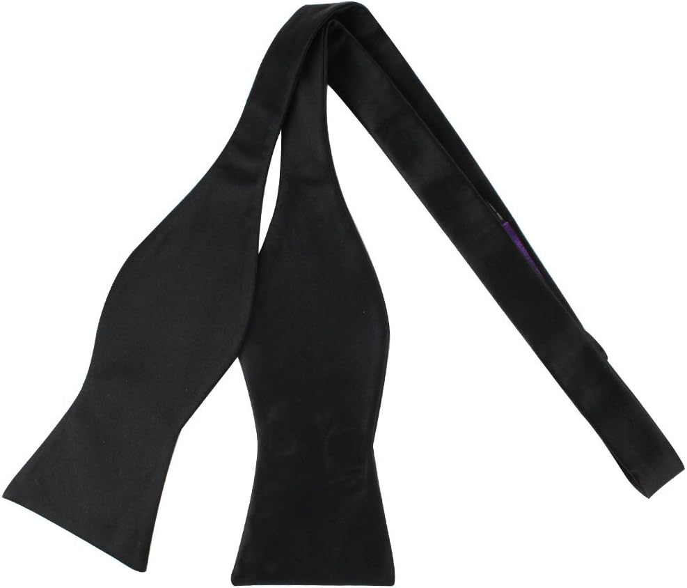 Silk Self Tie Bow Tie | Mens Untied Bowtie | Wedding Formal Bowtie (Satin Silk)