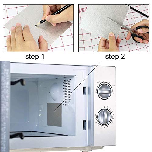 Mimmerplaat voor magnetron, reserveonderdelen, reparatie-accessoires, magnetron, mimmerplaten, bladeren, mimmerschijf, magnetron, mimmerpapier, voor oven, magnetron, huishoudelijke apparaten, 12 stuks - Image 4
