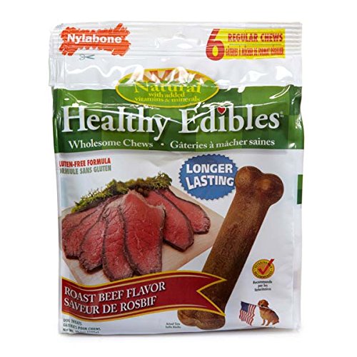 Nylabone Healthy Edible Beef Bone Reg 3Pk #TOP4